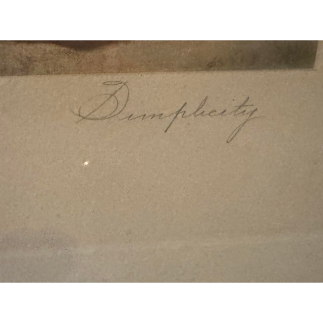 Printmaking Materials Antique Victorian Gilt Framed Print Simplicity the Flower Girl by Reynolds For Sale - Image 7 of 9