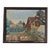 French Vintage Framed Painting of a Homestead For Sale