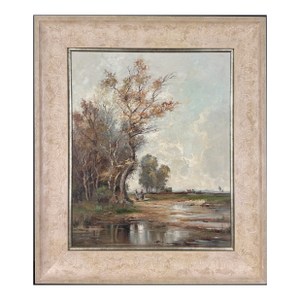 Two Maidens by a Stream After Narcissus Diaz De La Pena Barbizon by Karl Richter