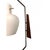1960s Mid-Century Modern Italian Pendant Lamp by Stilnovo in Brass, Teak, and Opaline Glass For Sale - Image 6 of 8