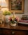 Striking vintage Italian Capodimonte porcelain floral basket featuring an elaborate sculptural arrangement of hand-modeled...