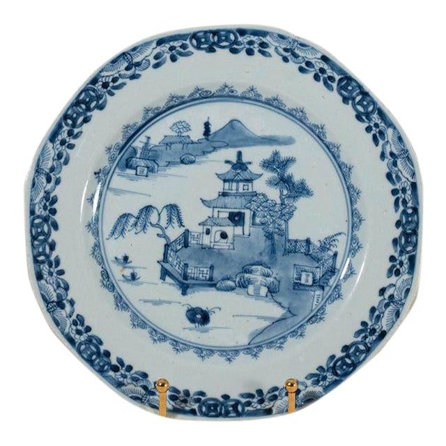 18th Century Chinese Export Plate (C. 1780) For Sale