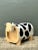 Vintage Sculptural Wood Cow Low Stool For Sale - Image 10 of 14