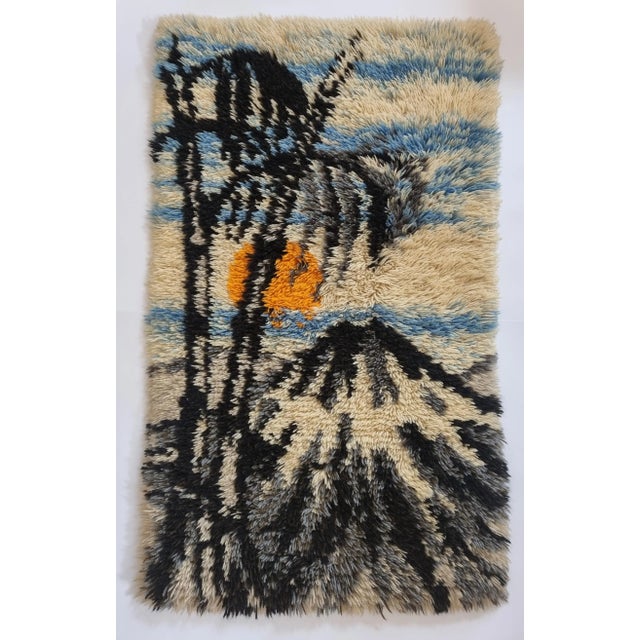 Mid-Century Modern Mid-Century Danish Wool Tapestry, 1960s For Sale - Image 3 of 7