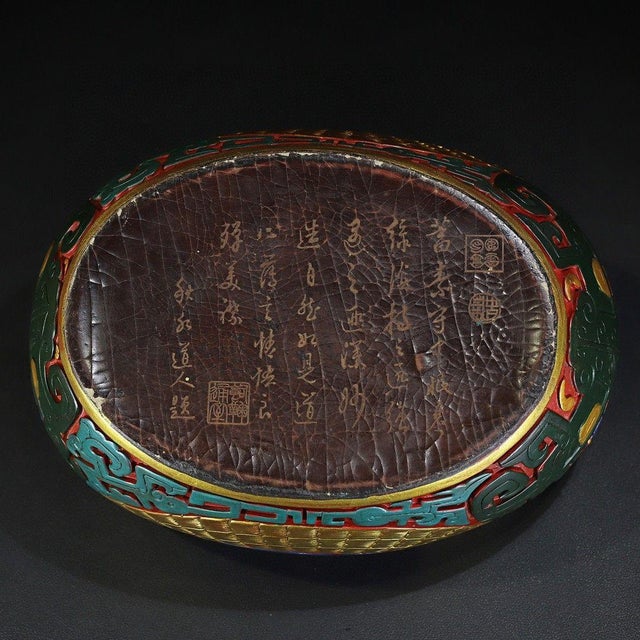 Lacquerware Eagle Box – 12" Painted Bird-Form Container For Sale - Image 9 of 9