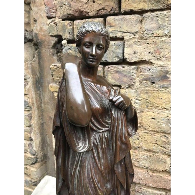 19th Century Bronze of a Roman Goddess For Sale - Image 7 of 9