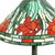 Tiffany Style Floral Leaded Stained Glass Table Lamp 20thC Measures - 25 5/8" x 18" x 18"