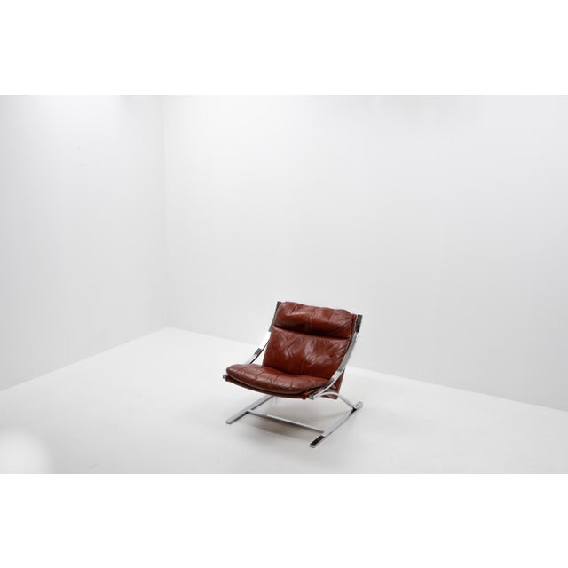 Metal Zeta Armchair by Paul Tuttle for Strässle International, Switzerland, 1970s For Sale - Image 7 of 16