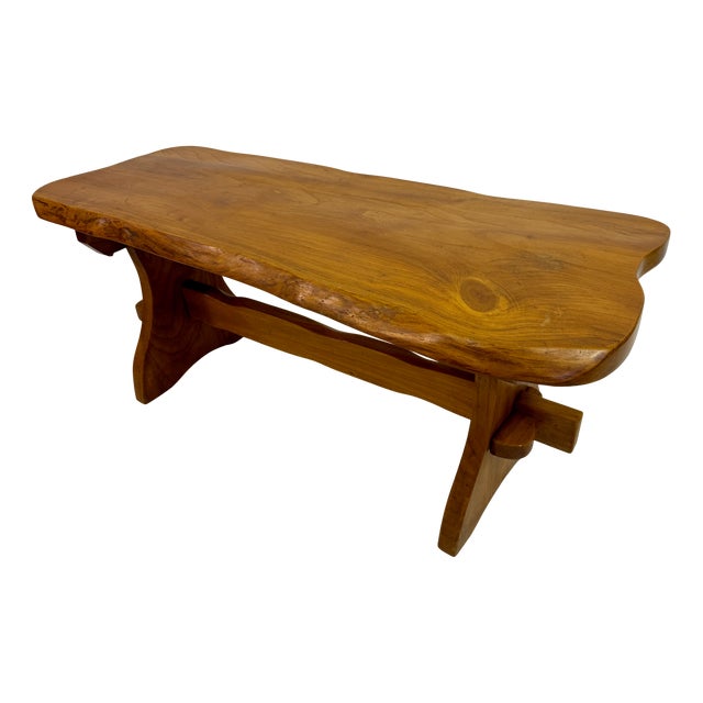 Mid-Century Elm Coffee Table, 1960s For Sale