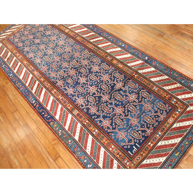 Early 20th Century Antique Persian Kurd Wide Runner, 3'11'' X 8'8'' For Sale - Image 10 of 13