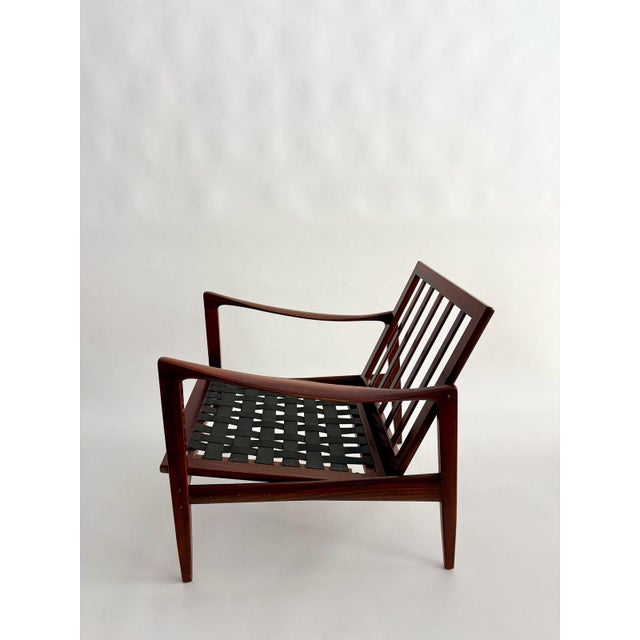 1960s Candidate Lounge Chairs in Afromosia by Ib Kofod-Larsen, Denmark, 1960s, Set of 3 For Sale - Image 5 of 15