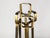 Italian Brushed Brass Fireplace Tools, 1970s For Sale - Image 10 of 15