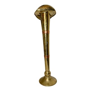Large Antique Dovetailed Imperial Russian Copper Brass Floor Arts & Crafts Vase For Sale
