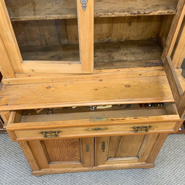 1880 S Honey Pine Kitchen Cabinet Chairish