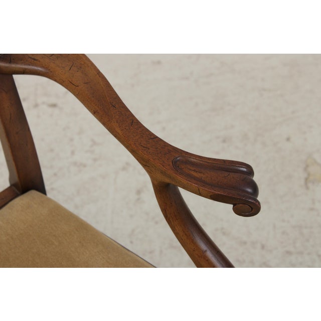 Brown Set of 6 Biggs Mahogany Armchairs For Sale - Image 8 of 18