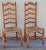 These ladder back chairs are from Delaware River Valley and have the original woven seats. Selling as a pair.