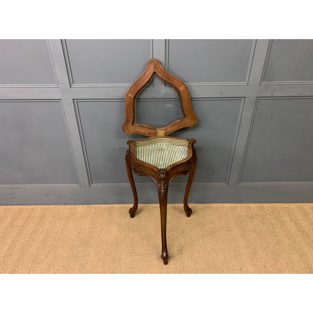 French Walnut Jewelry Table, 1890 For Sale - Image 4 of 11