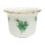 Chinese Bouquet Apponyi Green Porcelain Cachepot from Herend For Sale