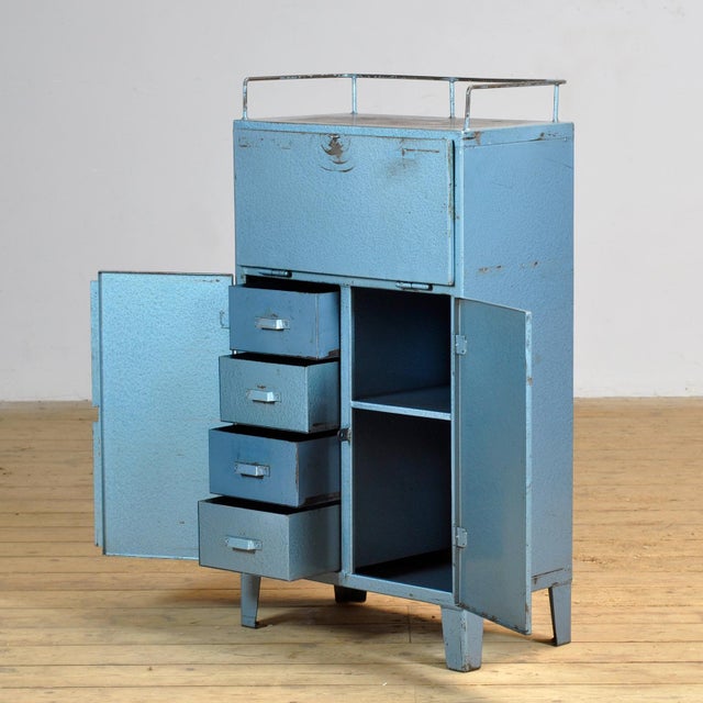 Metal Industrial 4-Drawer Cabinet, 1975 For Sale - Image 7 of 13