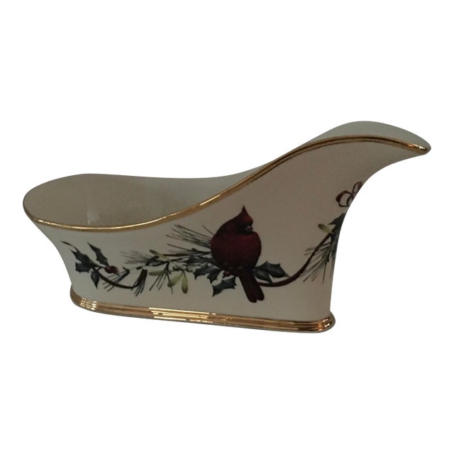 Lenox Winter Greetings Wine Caddy by Catherine McClung New For Sale