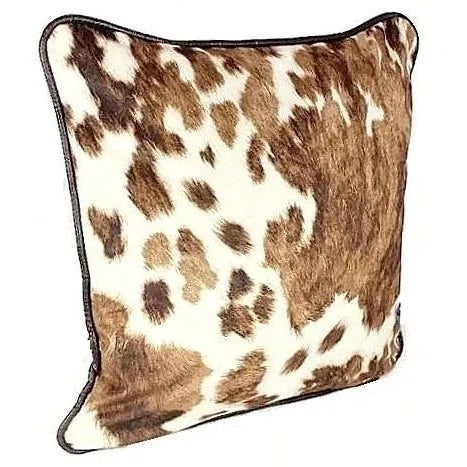 Kravet Cowhide Double Sided Velvet Pillow With Piping For Sale - Image 12 of 12
