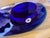 MCM Beranek Art Glass Bowl Cobalt Blue Czech Republic Handmade MidCentury Modern For Sale - Image 4 of 6