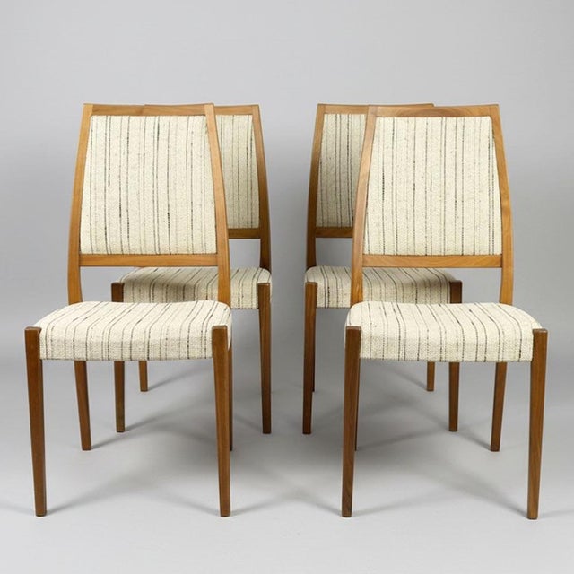Vintage Nordic Chairs in Fabric, 1960s, Set of 4 For Sale - Image 9 of 9