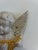 Vintage Chalkware Cherub Angel Wall Plaque With Harp For Sale - Image 4 of 10