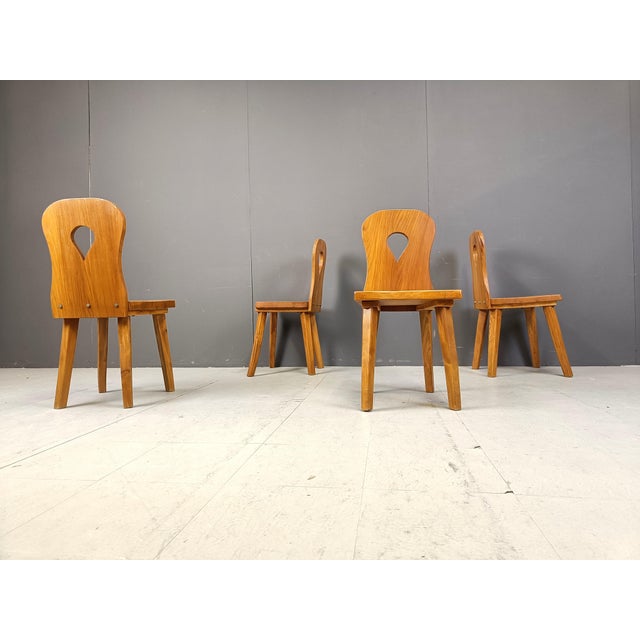 Brutalist Dining Chairs, 1960s, Set of 4 For Sale - Image 4 of 12