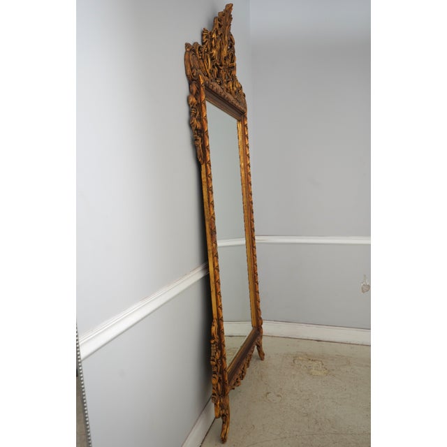 Age: Approx: 30 Years Old Details: Beveled Glass Can Floor Stand Or Wall Hang French Style Condition: Excellent Original...