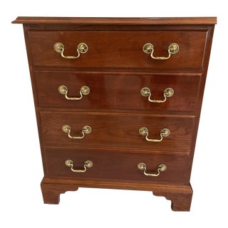 Stickley Solid Cherry Chippendale Nightstand For Sale