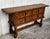 Spanish Console Chest Table With Four Carved Drawers and Original Hardware For Sale - Image 4 of 12
