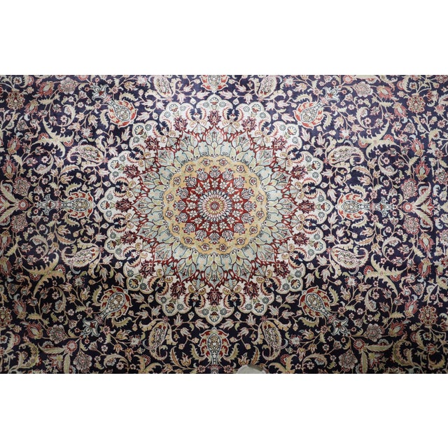 All Silk Turkish Herekeh Rug no. 10936 For Sale - Image 9 of 12