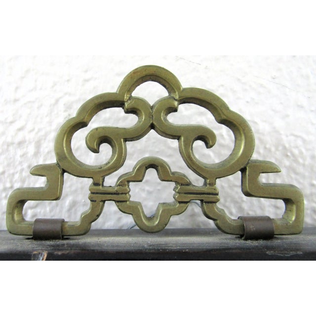 Early 20th Century Chinese Black Lacquer Painted and Carved Gold Giltwood Wall Hanging Panels - a Pair For Sale - Image 10 of 12