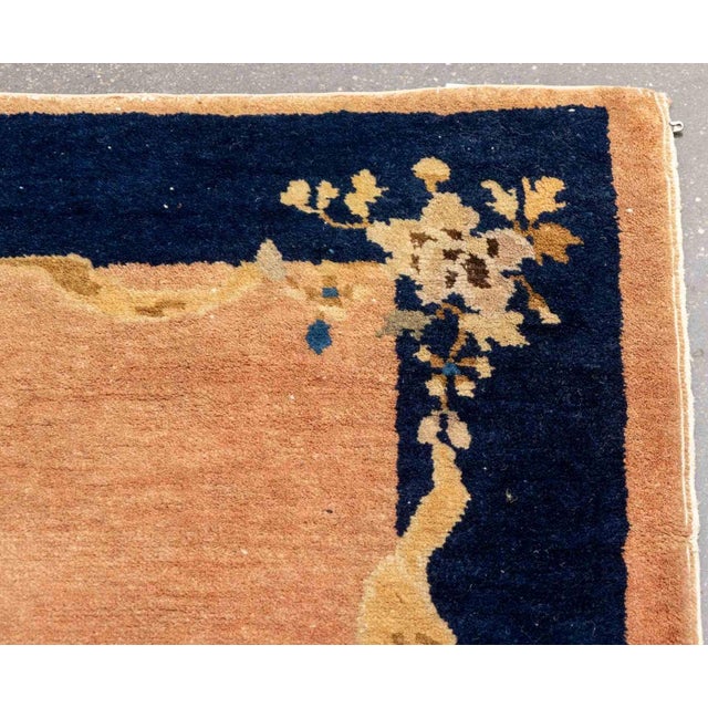 Chinese Art Deco Rug, 3' 8.5" X 1' 11.5" For Sale - Image 4 of 7