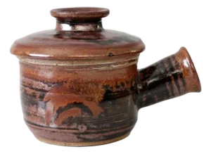 Vintage Studio Pottery Lidded Bowl