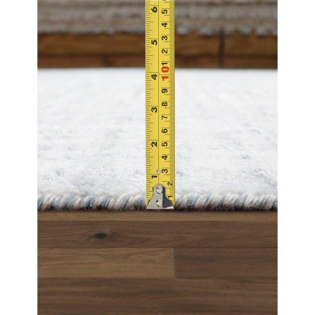 Pasargad Home Slate Ivory Area Rug, 9' 0'' X 12' 0'' For Sale In New York - Image 6 of 7