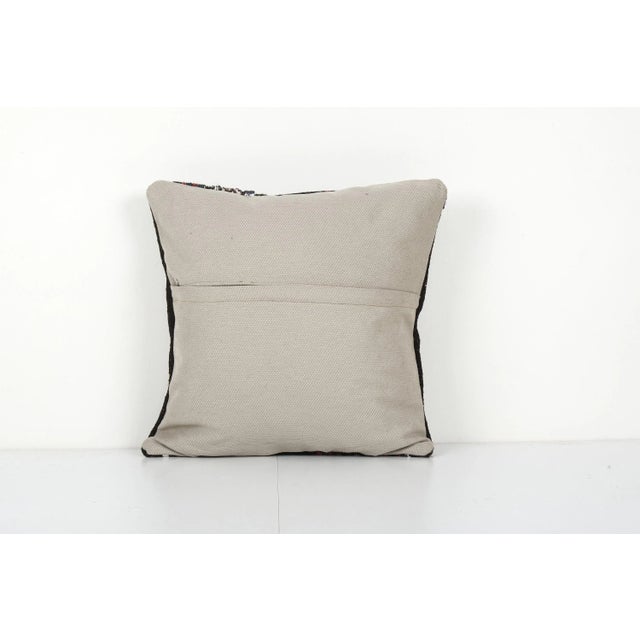1960s Ethnic Goat Hair Lumbar Kilim Pillow Cover From Anatolian For Sale - Image 5 of 5