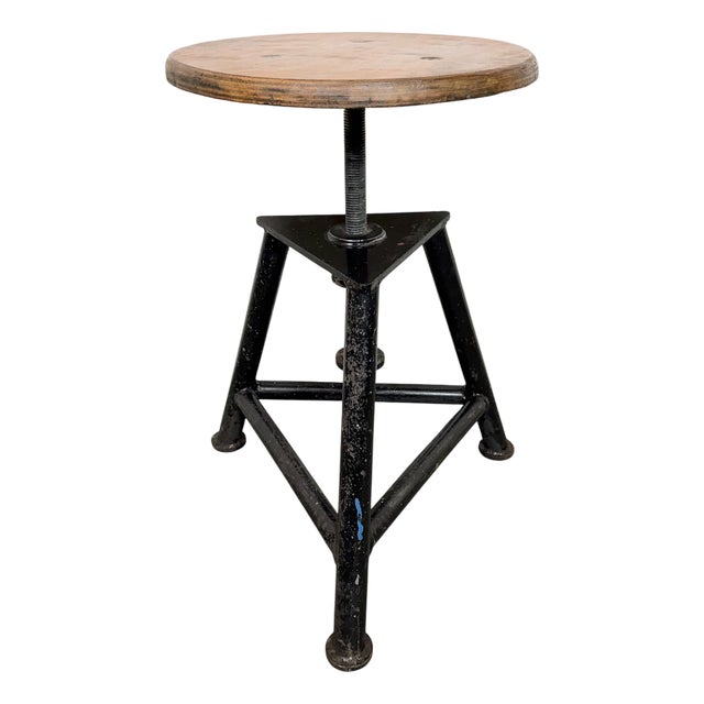 Industrial Workshop Swivel Stool, 1960s For Sale