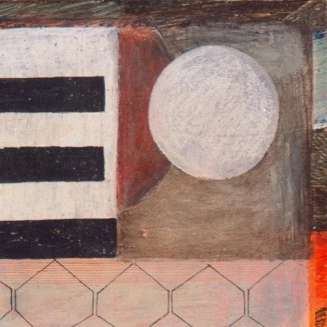 'Roofs of Ravello' by Margaret Wentworth Millard Owings, 1959, Mid-Century Abstract, Fogg Museum, San Francisco Art Association, Chicago Art Institute For Sale - Image 4 of 12