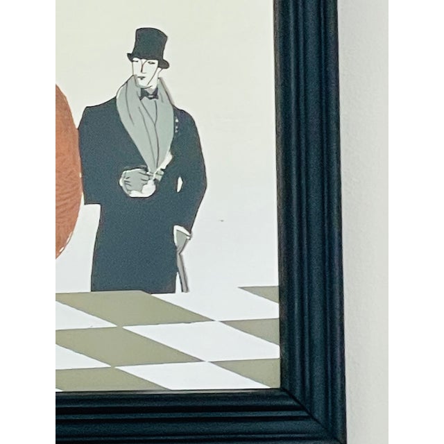 Vintage Art Deco Vogue Magazine Wall Mirror, 1960s For Sale - Image 8 of 15