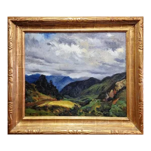 Emil Kosa Jr. - California 1920s Mountain Landscape -Impressionist Oil Painting