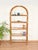 Gold Large Italian Arch Shelf in Rattan and Brass, 1970s For Sale - Image 8 of 17