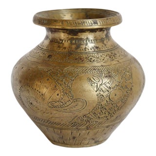 Vintage Bronze Nepal Ritual Vase For Sale