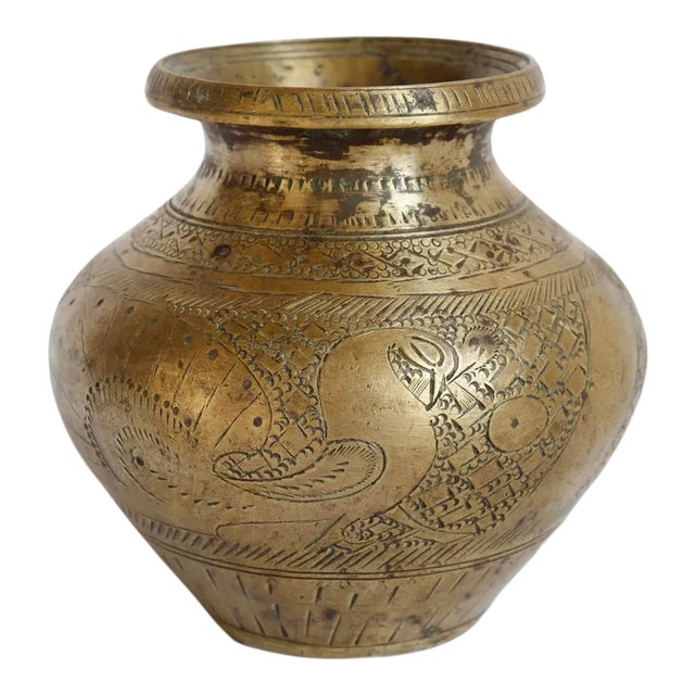 Vintage Bronze Nepal Ritual Vase For Sale