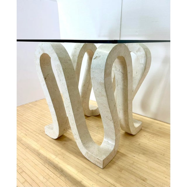 Casa Bique Large Serpentine Marble Center Table | Casa Bique For Sale - Image 4 of 8