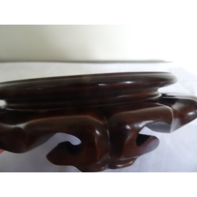 Late 20th Century Finely Carved Chinese Stands in Rosewood For Sale - Image 5 of 5