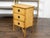 Brown Small English 1920s Mottled Bamboo Three-Drawer Chest with Floral Décor For Sale - Image 8 of 12