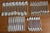 Elevate your table with this exceptional vintage 1980s Stanley Roberts "Tiburon" flatware collection, a highly sought-...