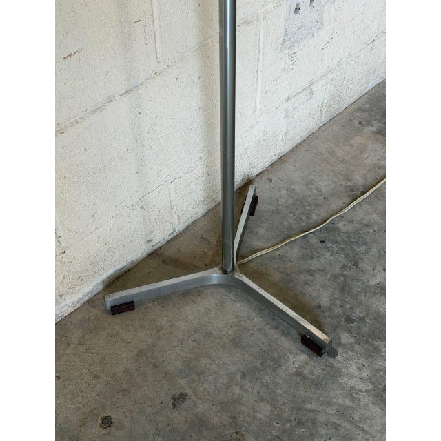 Gray Metal Floor Lamp With Adjustable Spotlight Mid-Century Modern 1950s For Sale - Image 8 of 10